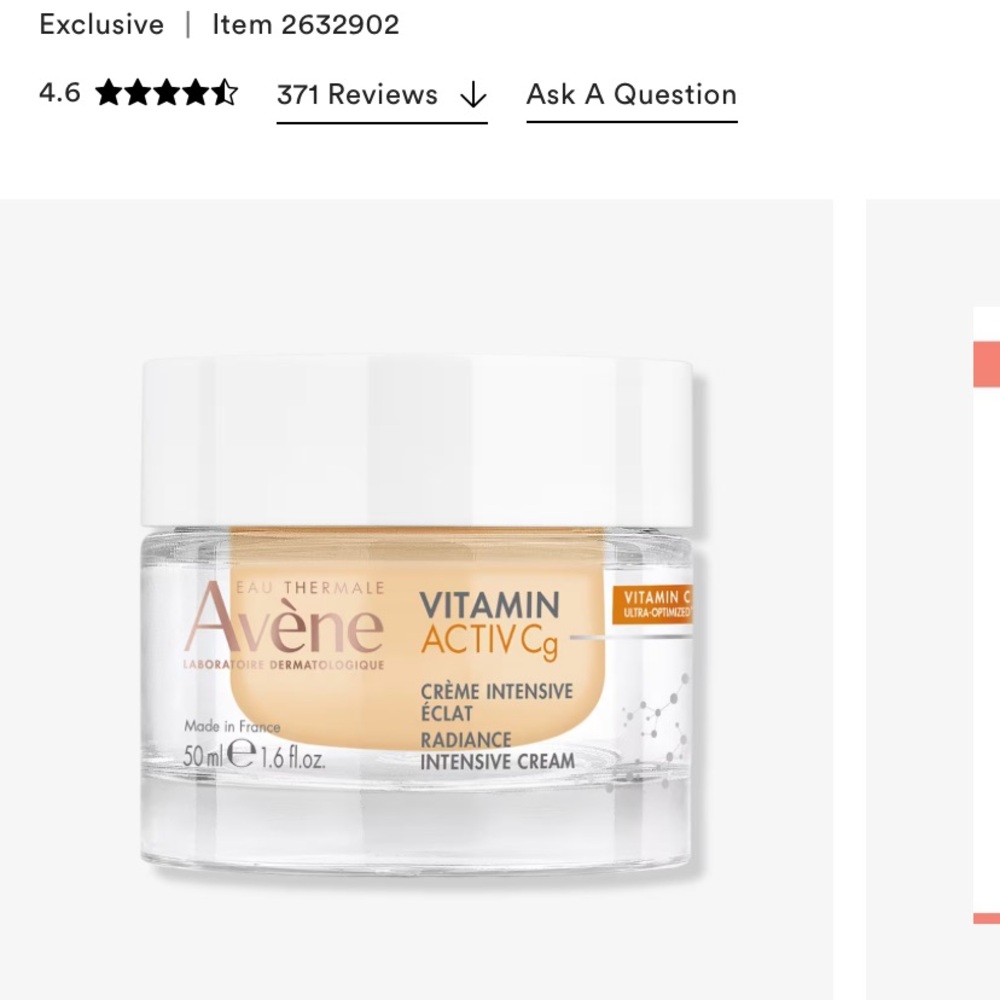 Vitamin C Radiance Intensive Cream - White